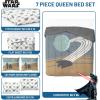 imageJay Franco Disney Moana Queen Comforter Set  7 Piece Bedding Includes Sheet Set ampamp Pillow Covers  Super Soft Floral Kids BeddingMulti  Star Wars 02