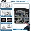 imageJay Franco Disney Moana Queen Comforter Set  7 Piece Bedding Includes Sheet Set ampamp Pillow Covers  Super Soft Floral Kids BeddingMulti  Star Wars 01