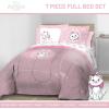 imageJay Franco Disney Moana Queen Comforter Set  7 Piece Bedding Includes Sheet Set ampamp Pillow Covers  Super Soft Floral Kids BeddingPink  Aristocats