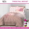 imageJay Franco Disney Moana Queen Comforter Set  7 Piece Bedding Includes Sheet Set ampamp Pillow Covers  Super Soft Floral Kids BeddingPink  Minnie Mouse 01