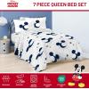 imageJay Franco Disney Moana Queen Comforter Set  7 Piece Bedding Includes Sheet Set ampamp Pillow Covers  Super Soft Floral Kids BeddingWhite  Mickey Mouse