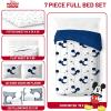 imageJay Franco Disney Moana Queen Comforter Set  7 Piece Bedding Includes Sheet Set ampamp Pillow Covers  Super Soft Floral Kids BeddingWhite  Mickey Mouse