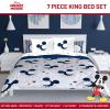 imageJay Franco Disney Moana Queen Comforter Set  7 Piece Bedding Includes Sheet Set ampamp Pillow Covers  Super Soft Floral Kids BeddingWhite  Mickey Mouse