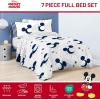 imageJay Franco Disney Moana Queen Comforter Set  7 Piece Bedding Includes Sheet Set ampamp Pillow Covers  Super Soft Floral Kids BeddingWhite  Mickey Mouse