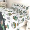 imageJay Franco Star Wars The Mandalorian The Child Queen Sheet Set  4 Piece Set Super Soft and Cozy Kids Bedding Features Baby Yoda Grogu  Fade Resistant Microfiber Sheets Official Star Wars ProductWhite  Mandalorian