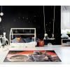 imageJay Franco Star Wars The Mandalorian Where I Go He Goes Room Rug  Large Area Rug Measures 4 x 5 Feet Features Grogu Baby Yoda Offical Star Wars Product