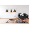 imageJay Franco Star Wars The Mandalorian Where I Go He Goes Room Rug  Large Area Rug Measures 4 x 5 Feet Features Grogu Baby Yoda Offical Star Wars Product