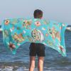 imageJay Franco Strawberry Shortcake Bath Pool Beach Towel  Super Soft and Absorbent 100 Cotton Towel Measures 28 x 58 InchesBlue  Mandalorian 01
