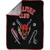 imageNetflix Jay Franco Stranger Things Defeat Hellfire Throw Blanket  Bedding Meausres 46 x 60 Inches  Fade Resistant Super Soft Fleece