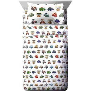 imageMonster Jam Truckin Pals Toddler Sheet Set  3 Piece Set Super Soft and Cozy Kids Bedding Features Grave Digger ampamp Megalodon  Fade Resistant Microfiber Sheets Official Monster Jam ProductWhite  Truckin Palz