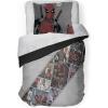 imageJay Franco Marvel Deadpool Bite Me Full Comforter ampamp Sham Set  Super Soft Kids Bedding  Fade Resistant Microfiber Official Marvel Product