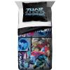 imageJay Franco Marvel Comics Thor Mighty Twin Comforter ampamp Sham Set  Kids Super Soft Bedding  Fade Resistant Microfiber Official Marvel Product