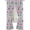 imageJay Franco Black Out Window Curtains for Kids Bedroom 4Piece Drape Set with 2 Tiebacks Grey  Spidey ampamp His Amazing Friends 42quot W x 84quot L Pack of 2Grey  Minnie Mouse