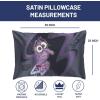 imageJay Franco Satin Pillowcase  Standard Size 20x30 Inch Silky Soft Premium Pillow Cover Pink  Strawberry ShortcakeDark Grey  Fear