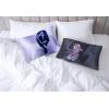 imageJay Franco Satin Pillowcase  Standard Size 20x30 Inch Silky Soft Premium Pillow Cover Pink  Strawberry ShortcakeDark Grey  Fear