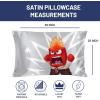 imageJay Franco Satin Pillowcase  Standard Size 20x30 Inch Silky Soft Premium Pillow Cover Pink  Strawberry ShortcakeGrey  Anger