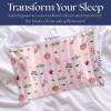 imageJay Franco Satin Pillowcase  Standard Size 20x30 Inch Silky Soft Premium Pillow Cover Pink  Strawberry ShortcakePink  Harry Potter