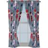 imageJay Franco Window Curtains for Kids Bedroom 4Piece Drape Set with 2 Tiebacks Blue  Spidey ampamp His Amazing Friends 42quot W x 63quot L Pack of 2Grey  Spidey  His Amazing Friends