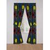 imageJay Franco Window Curtains for Kids Bedroom 4Piece Drape Set with 2 Tiebacks Blue  Spidey ampamp His Amazing Friends 42quot W x 63quot L Pack of 2Grey  Marvel Comics