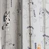 imageJay Franco Window Curtains for Kids Bedroom 4Piece Drape Set with 2 Tiebacks Blue  Spidey ampamp His Amazing Friends 42quot W x 63quot L Pack of 2Grey  Bluey