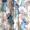 imageJay Franco Window Curtains for Kids Bedroom 4Piece Drape Set with 2 Tiebacks Blue  Spidey ampamp His Amazing Friends 42quot W x 63quot L Pack of 2Multi  Lilo  Stitch