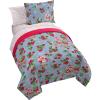 imageJay Franco Kids Comforter Set Includes Sheets and Pillow Covers  Soft and Cozy Bed Set for Stylish Room Decor Blue  Strawberry Shortcake 7 Piece Full Size Bedding