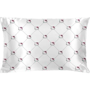 imageJay Franco Satin Pillowcase  Standard Size 20x30 Inch Silky Soft Premium Pillow Cover Pink  Strawberry ShortcakeWhite  Hello Kitty