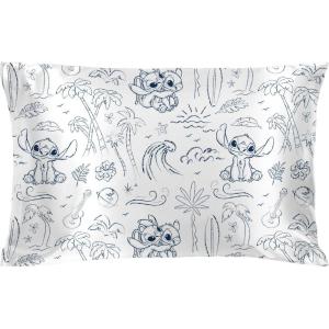 imageJay Franco Satin Pillowcase  Standard Size 20x30 Inch Silky Soft Premium Pillow Cover Pink  Strawberry ShortcakeWhite  Lilo and Stitch