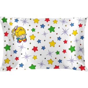 imageJay Franco Satin Pillowcase  Standard Size 20x30 Inch Silky Soft Premium Pillow Cover Pink  Strawberry ShortcakeWhite  Rainbow Brite