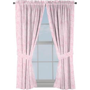 imageJay Franco Window Curtains for Kids Bedroom 4Piece Drape Set with 2 Tiebacks Blue  Spidey ampamp His Amazing Friends 42quot W x 63quot L Pack of 2Pink  Hello Kitty