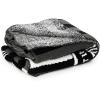 imageJay Franco Gilmore Girls Feather Knit Fluffy Throw Blanket  Measures 50 x 60 Inch Super Soft Lightweight BeddingBlack  Wednesday