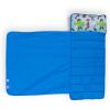 imageJay Franco Toddler Nap Mat with Builtin Pillow and Blanket  Soft 46 x 20inch Microfiber Kids Sleeping Bag for School or Sleepover Blue  Spidey ampamp His Amazing Friends