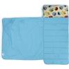 imageJay Franco Toddler Nap Mat with Builtin Pillow and Blanket  Soft 46 x 20inch Microfiber Kids Sleeping Bag for School or Sleepover Yellow  Sesame Street