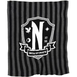 imageJay Franco Gilmore Girls Feather Knit Fluffy Throw Blanket  Measures 50 x 60 Inch Super Soft Lightweight BeddingBlack  Wednesday