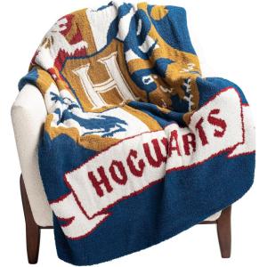 imageJay Franco Gilmore Girls Feather Knit Fluffy Throw Blanket  Measures 50 x 60 Inch Super Soft Lightweight BeddingBlue  Harry Potter