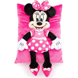 imageJay Franco Disney Minnie Mouse 3D Snuggle Pillow  Super Soft  Measures 15 Inches Official Disney ProductPink  Minnie Mouse