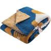 imageJay Franco Disney Mickey Mouse Faces Feather Knit Fluffy Throw Blanket  Fuzzy Blanket Measures 50 x 60 Inch  Super Soft Lightweight BeddingBlue  Harry Potter