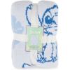 imageJay Franco Disney Mickey Mouse Faces Feather Knit Fluffy Throw Blanket  Fuzzy Blanket Measures 50 x 60 Inch  Super Soft Lightweight BeddingBlue  Stitch