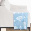 imageJay Franco Disney Mickey Mouse Faces Feather Knit Fluffy Throw Blanket  Fuzzy Blanket Measures 50 x 60 Inch  Super Soft Lightweight BeddingBlue  Toy Story