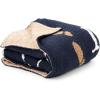 imageJay Franco Disney Mickey Mouse Faces Feather Knit Fluffy Throw Blanket  Fuzzy Blanket Measures 50 x 60 Inch  Super Soft Lightweight BeddingDark Blue  Harry Potter