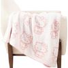imageJay Franco Disney Mickey Mouse Faces Feather Knit Fluffy Throw Blanket  Fuzzy Blanket Measures 50 x 60 Inch  Super Soft Lightweight BeddingPink  Hello Kitty 01