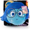 imageJay Franco Disney Pixar Inside Out Sadness Nogginz Set  40 x 50 Inch Lightweight Travel Throw Blanket ampamp Pillow  Kids Super Soft 2 Piece Bedding SetBlack  Sadness