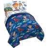 imageJay Franco Blippi Dino Fun 5 Piece Full Bed Set  Includes Comforter ampamp Sheet Set Bedding  Super Soft Fade Resistant Microfiber Official Blippi Product