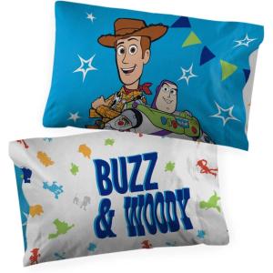 imageJay Franco Disney Pixar Toy Story Youve Got A Friend in Me 2 Pack Pillowcase  DoubleSided Kids Super Soft Bedding Features Buzz and Woody