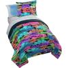 imageJay Franco Kids Comforter Set Includes Sheets and Pillow Covers  Soft and Cozy Bed Set for Stylish Room Decor Black  Spiderman 7 Piece Full BeddingBlack  Cars