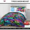 imageJay Franco Kids Comforter Set Includes Sheets and Pillow Covers  Soft and Cozy Bed Set for Stylish Room Decor Black  Spiderman 7 Piece Full BeddingBlack  Cars