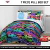 imageJay Franco Kids Comforter Set Includes Sheets and Pillow Covers  Soft and Cozy Bed Set for Stylish Room Decor Black  Spiderman 7 Piece Full BeddingBlack  Cars
