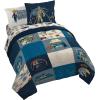 imageJay Franco Kids Comforter Set Includes Sheets and Pillow Covers  Soft and Cozy Bed Set for Stylish Room Decor Black  Spiderman 7 Piece Full BeddingBlue  Star Wars 01