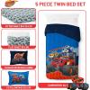 imageJay Franco Kids Comforter Set Includes Sheets and Pillow Covers  Soft and Cozy Bed Set for Stylish Room Decor Black  Spiderman 7 Piece Full BeddingBlue  Blaze  the Monster Machines