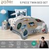 imageJay Franco Kids Comforter Set Includes Sheets and Pillow Covers  Soft and Cozy Bed Set for Stylish Room Decor Black  Spiderman 7 Piece Full BeddingDark Grey  Harry Potter